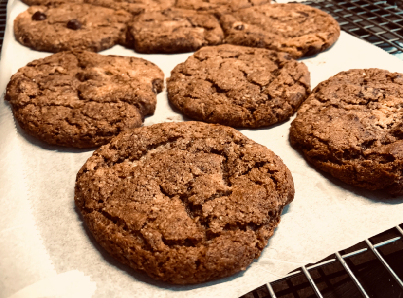 High Protein Double Chocolate Almond Honey Cookies
