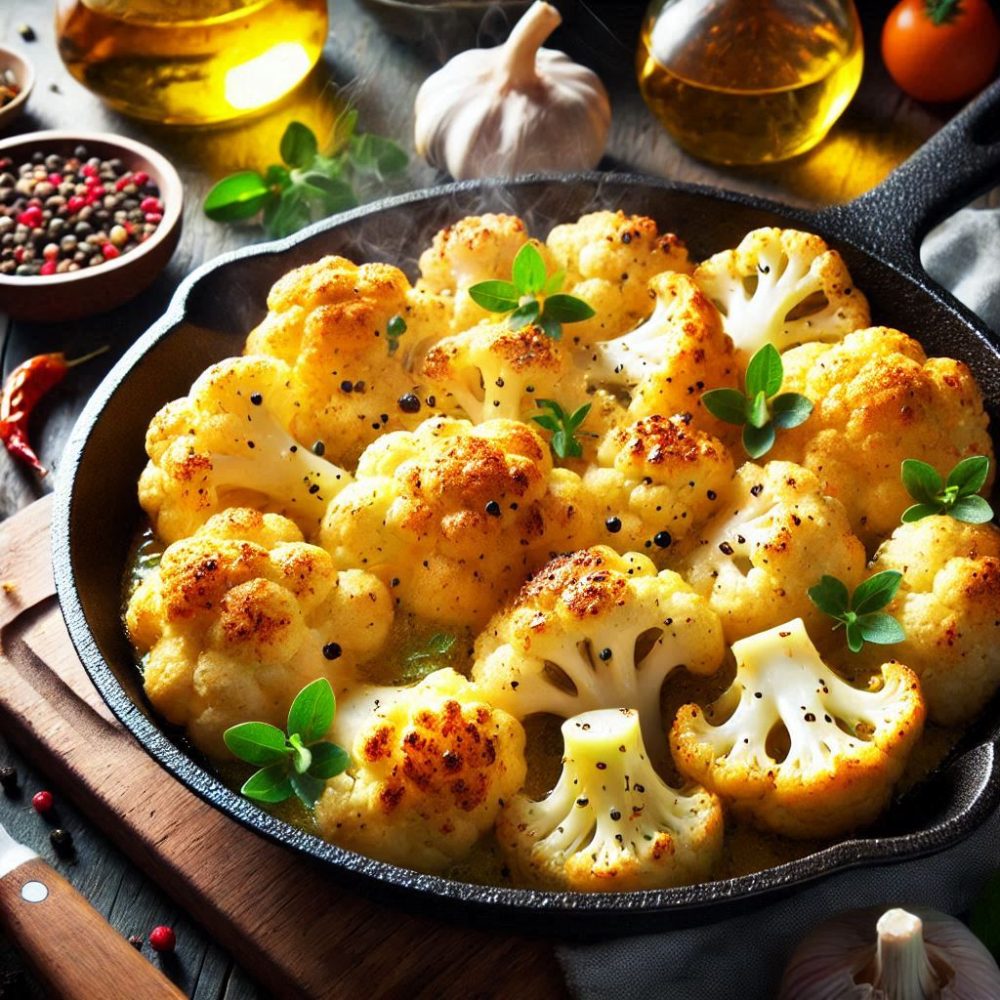 Pan roasted cauliflower