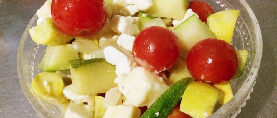 zucchini greek salad